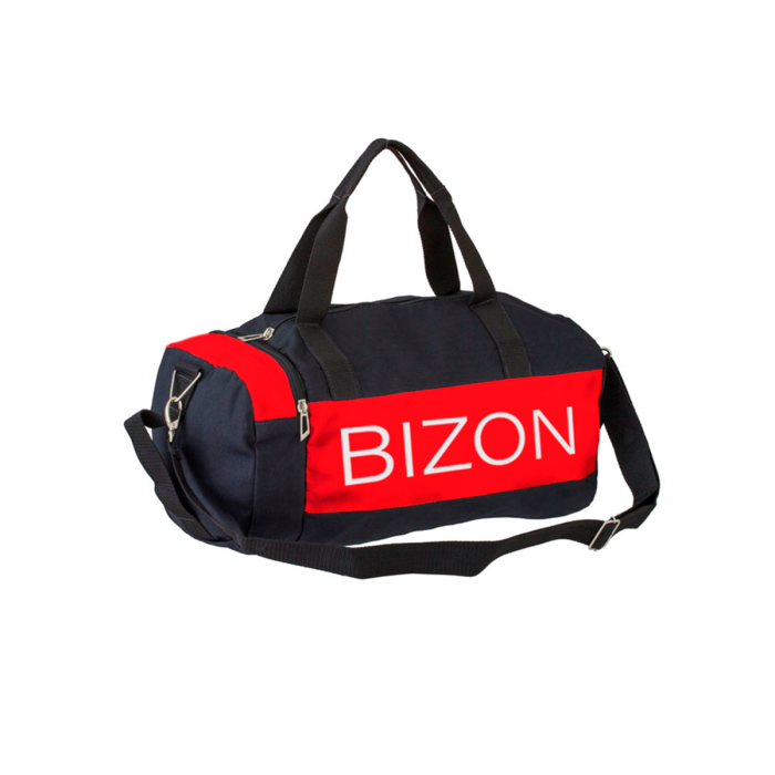 Bolsa Fitness Modelo Chicago (Preto com Vermelho)