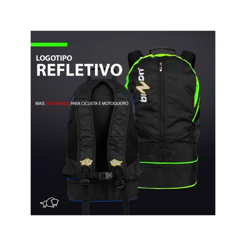 Mochila Térmica Flex (Preto com Amarelo)