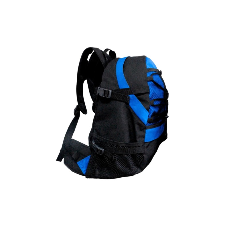 Mochila de Camping (Preto com Azul Royal)